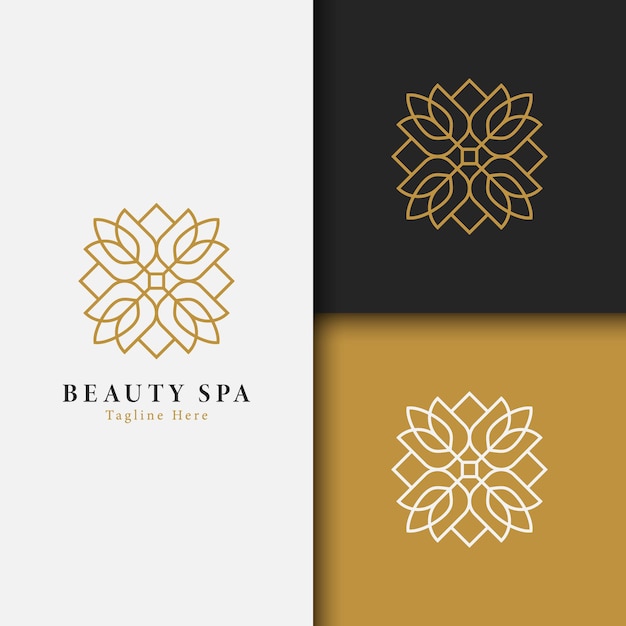 Vector vector de logotipo de spa y belleza