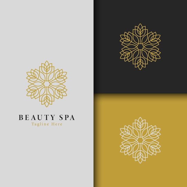 Vector de logotipo de spa y belleza