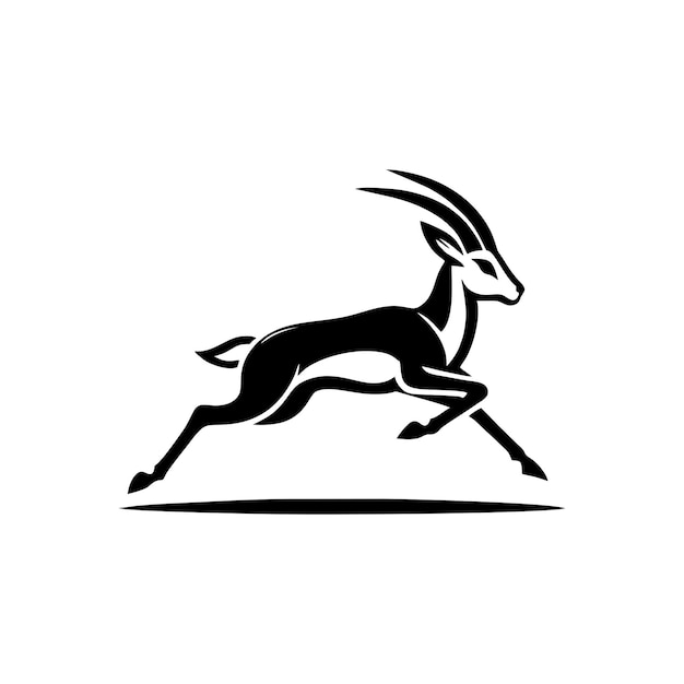 Vector del logotipo de Springbok Vector de la ilustración de Springbok Animales silvestres
