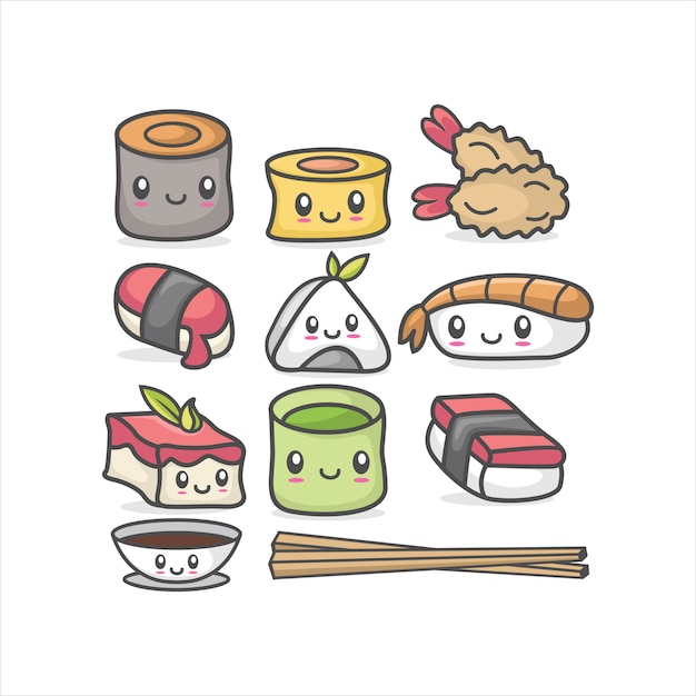 Vector de logotipo de sushi