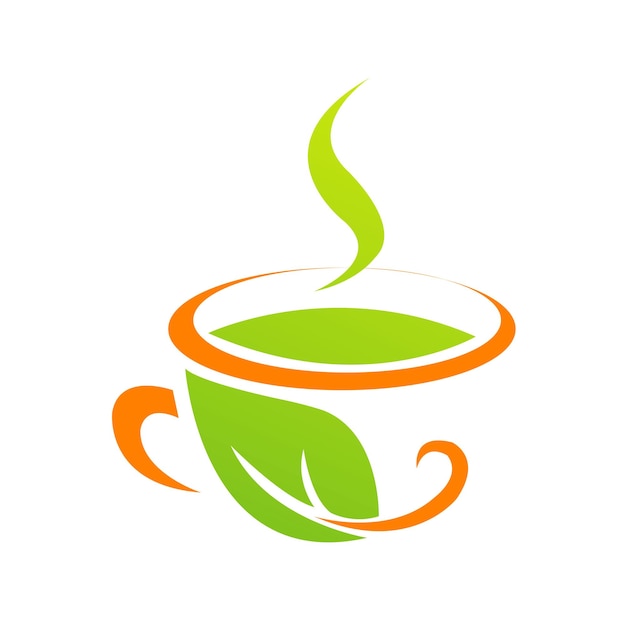 Vector del logotipo de la taza de té