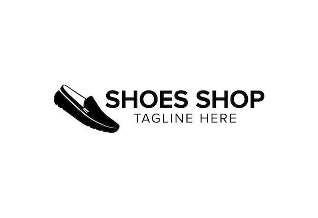 Vector vector de logotipo de una tienda de zapatos sencillo icono de una tiendas de zapatos moderna