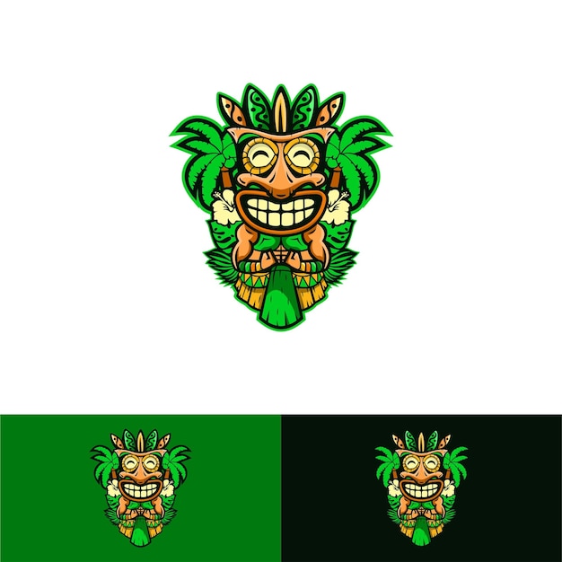 Vector vector de logotipo tiki