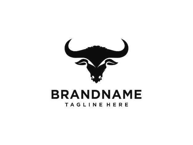 vector de logotipo de toro inspiración de diseño de logotipo de cabeza de toro