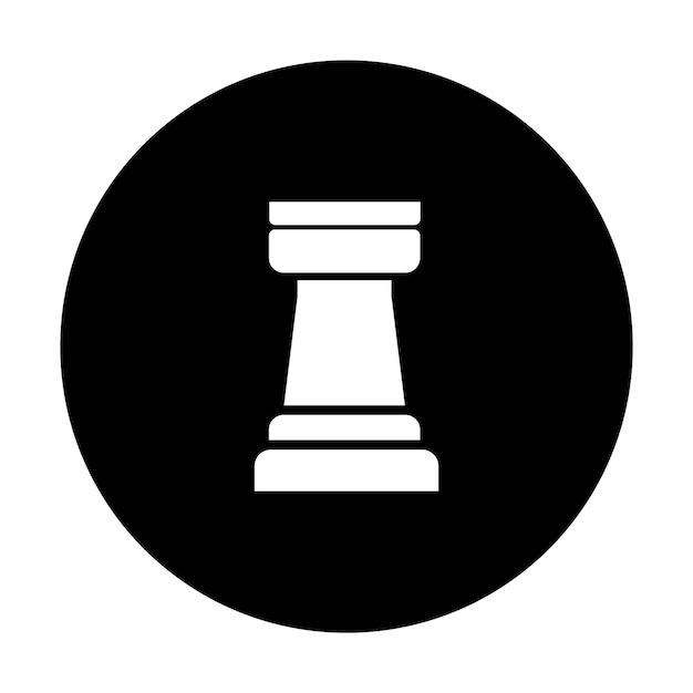 Vector del logotipo de la torre de ajedrez
