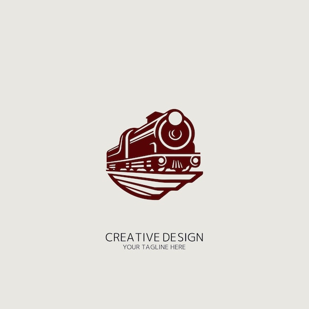 vector de logotipo de tren