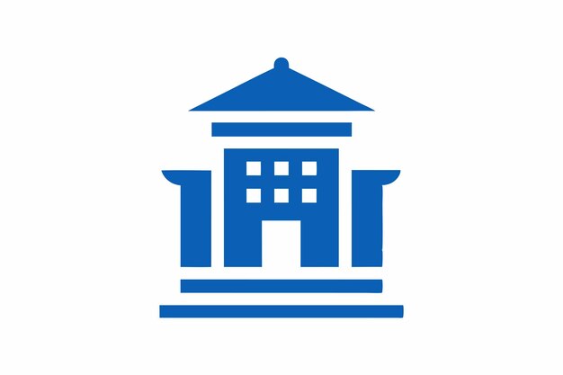 Vector del logotipo de la universidad sobre fondo blanco