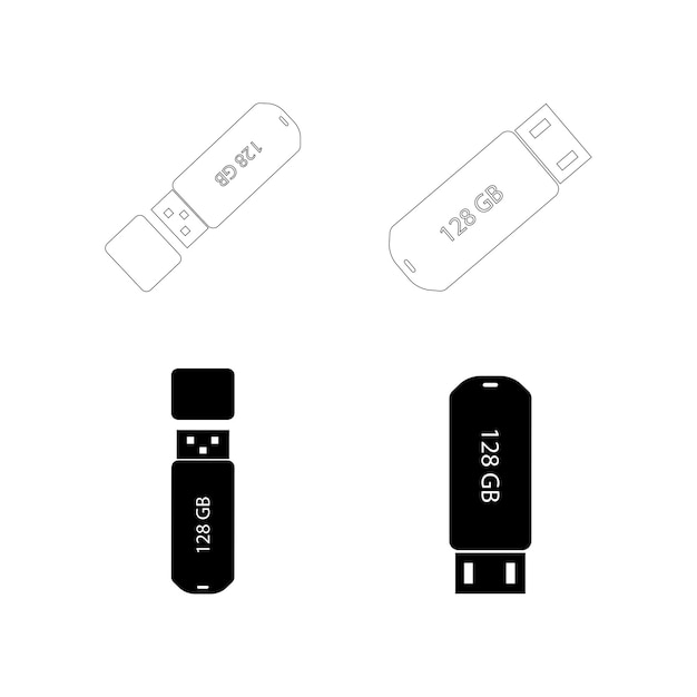 vector de logotipo usb