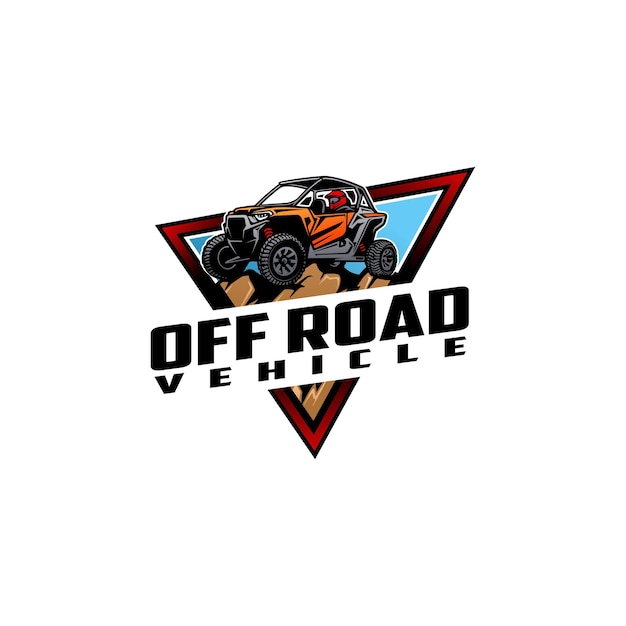 Vector de logotipo UTV de aventura todoterreno