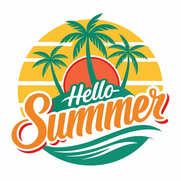 Vector del logotipo de verano 18
