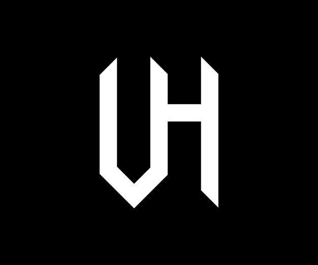Vector de logotipo de VH último Plantilla de vector de diseño de logotipo de VH