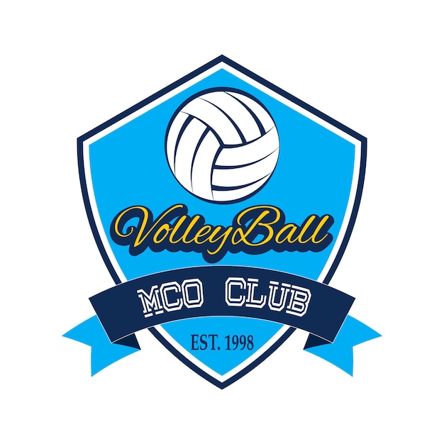 Vector de logotipo de voleibol 1