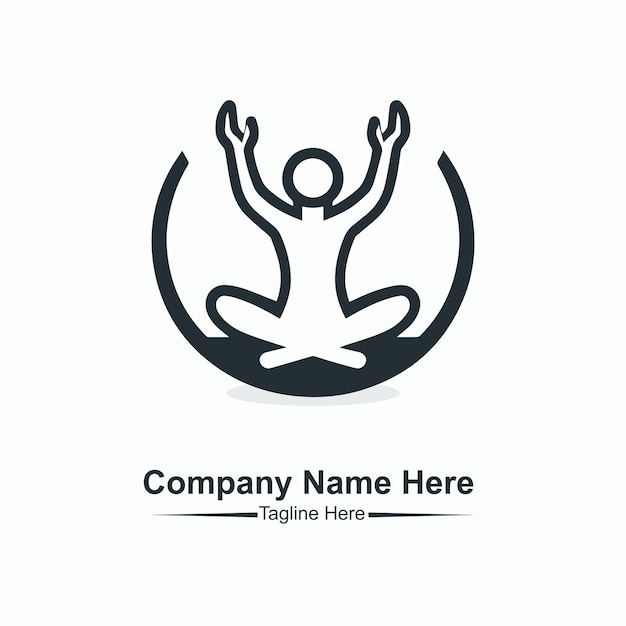 Vector del logotipo del yoga