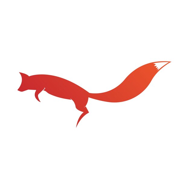 Vector de logotipo de zorro de círculo creativo Plantilla de logotipo de zorro redondo