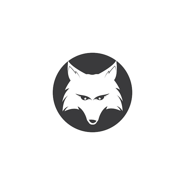 Vector de logotipo de zorro de círculo creativo Plantilla de logotipo de zorro redondo