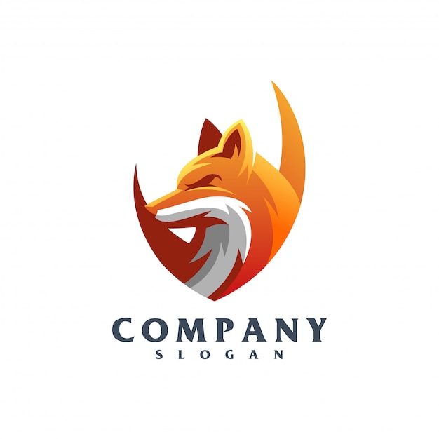 vector de logotipo de zorro