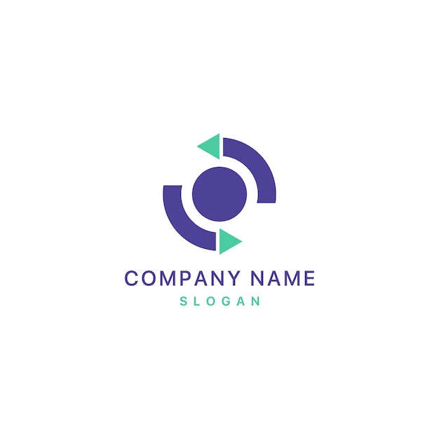 El vector de logro de la aplicación del logotipo de los servicios