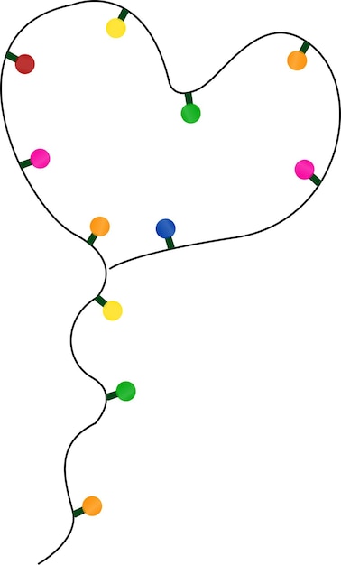 Vector de las luces de Navidad
