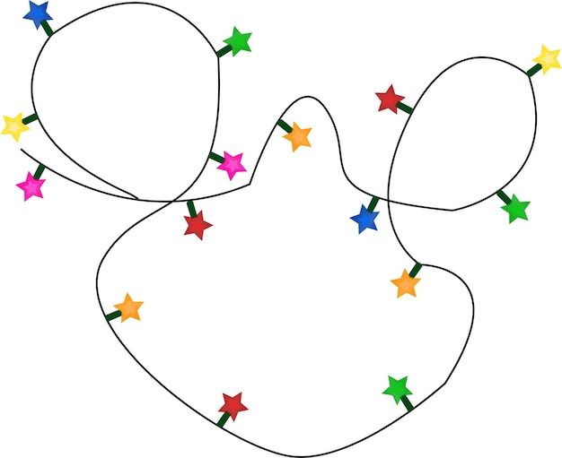 Vector de las luces de Navidad