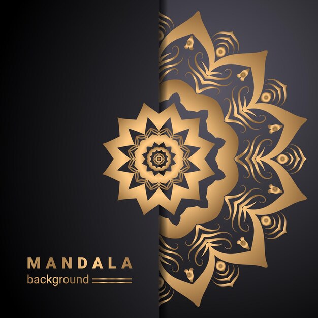 Vector de lujo fondo islámico mandala vector