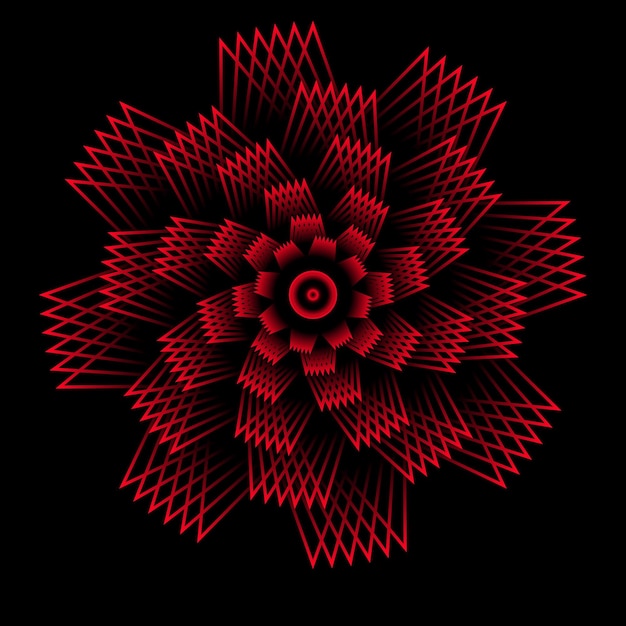 Vector de lujo ornamental colorido mandala diseño de fondo