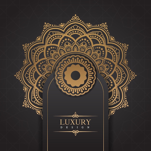 Vector vector lujo ornamental premium mandala de fondo