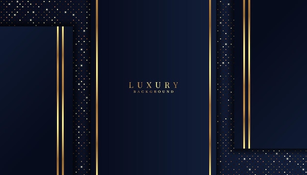 Vector lujoso fondo dorado moderno con líneas doradas brillantes