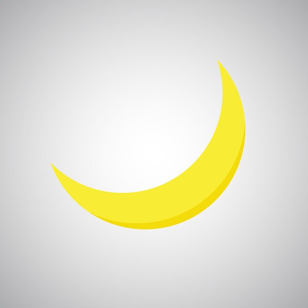 Vector de la luna creciente