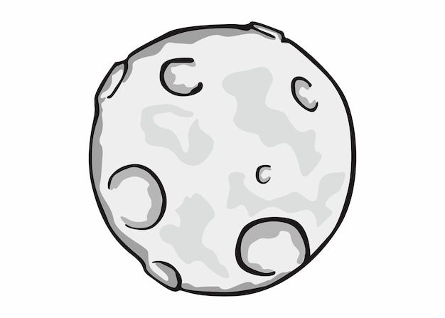 Vector de la luna llena