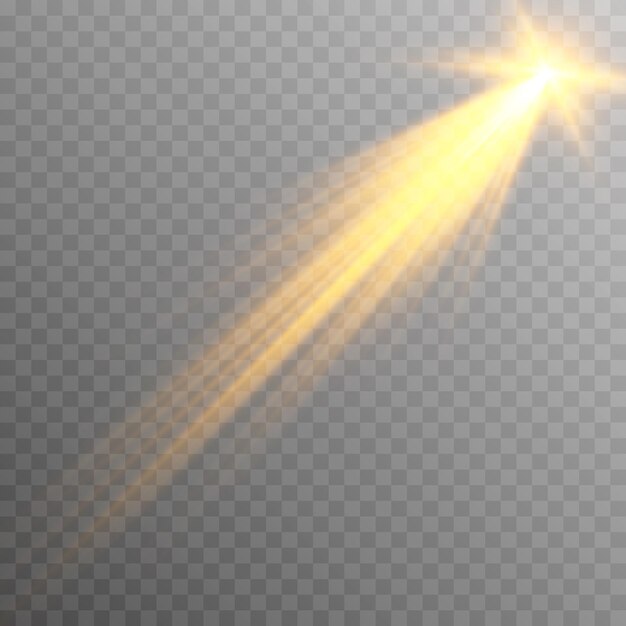 Vector luz dorada