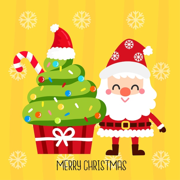 Vector de la magdalena de la Navidad.