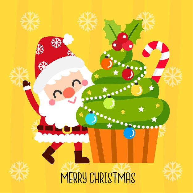 Vector de la magdalena de la Navidad.