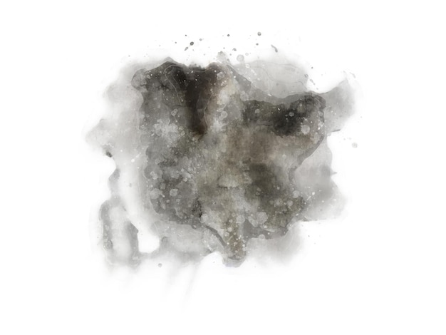 Vector de mancha de acuarela negra