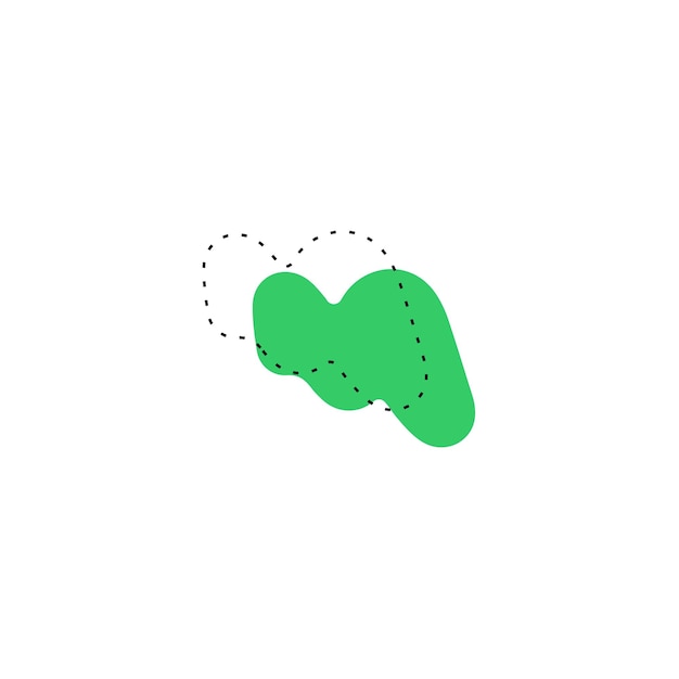 Vector de mancha del elemento del conjunto de manchas verdes