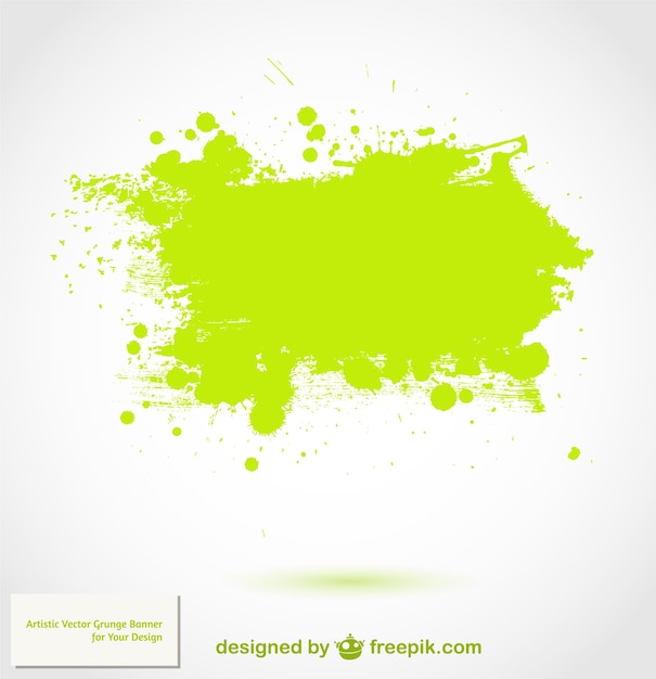 Vector mancha de pintura verde