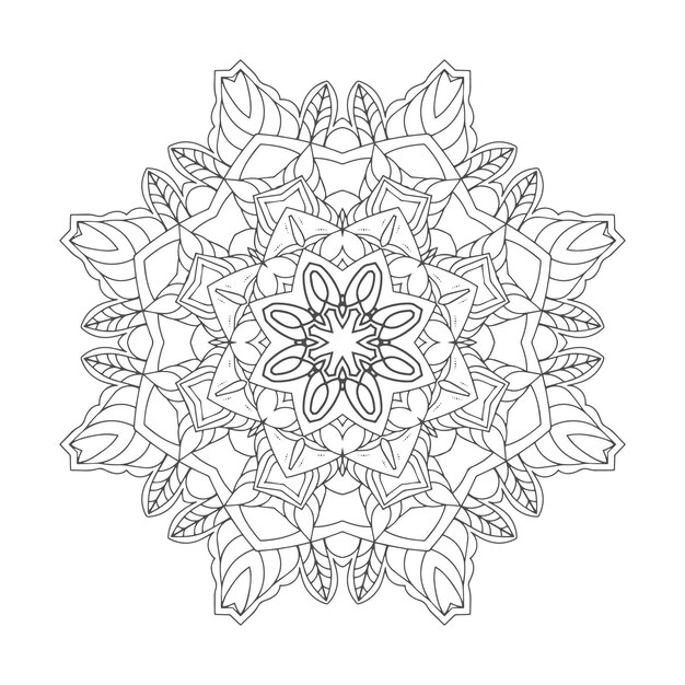 Vector mandala arte diseño floral mandala arte