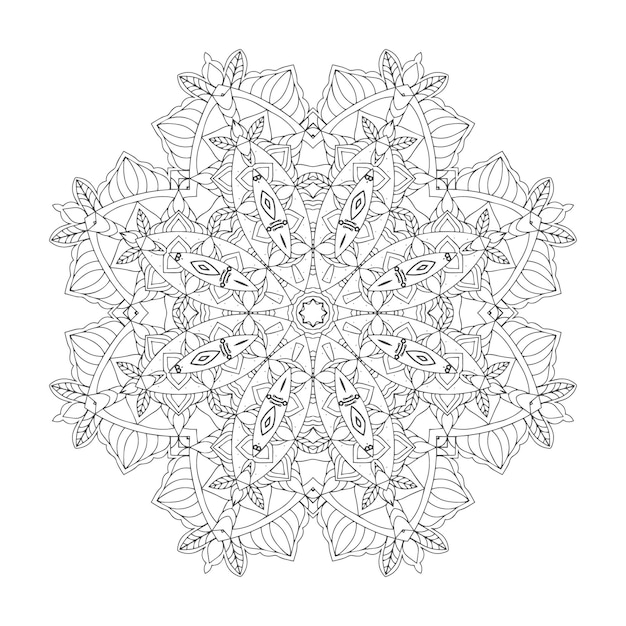 Vector mandala arte diseño floral mandala arte