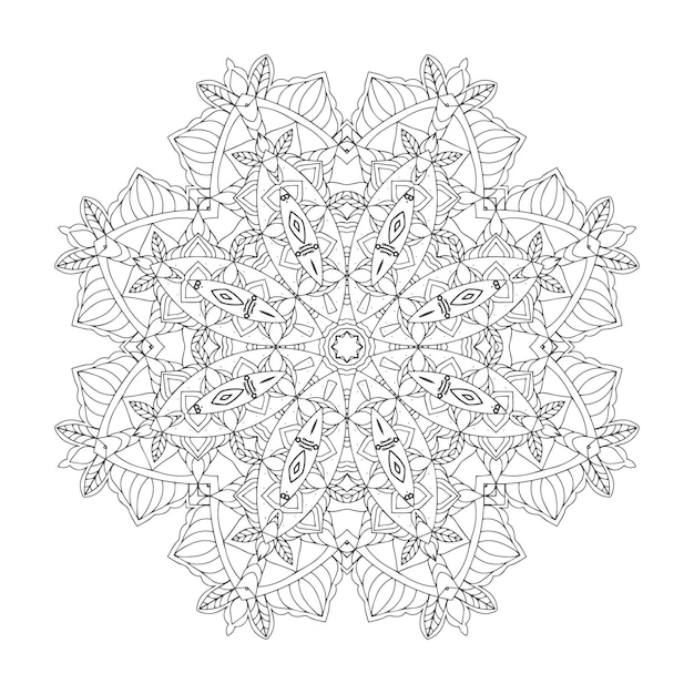 Vector mandala arte diseño floral mandala arte