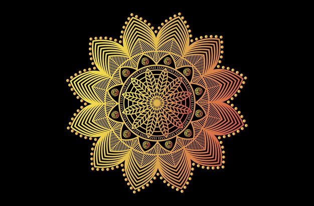 Vector mandala arte y diseños fondo de mandala