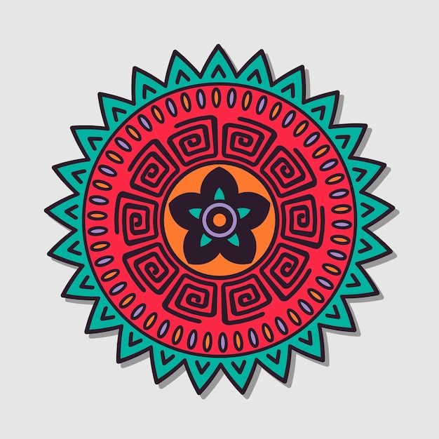 Vector de mandala brillante