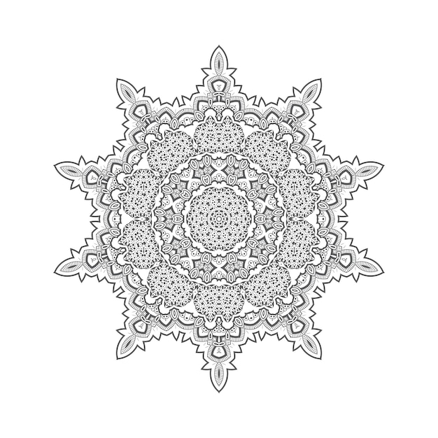 vector de mandala elegante para el diseño