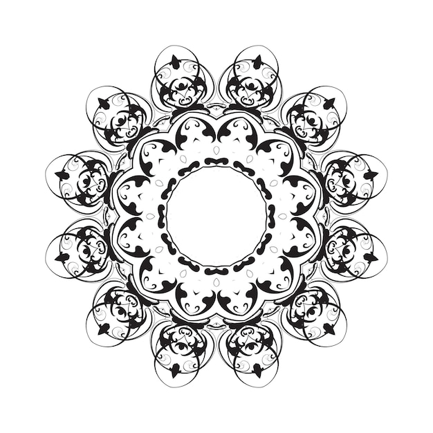 Vector de mandala de estilo islámico.