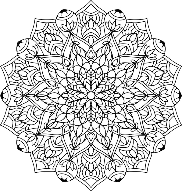 Vector mandala flor de mandala