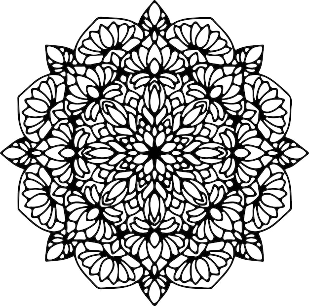 Vector mandala flor de mandala