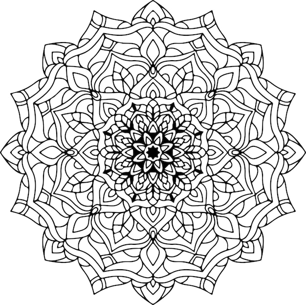 Vector mandala flor de mandala