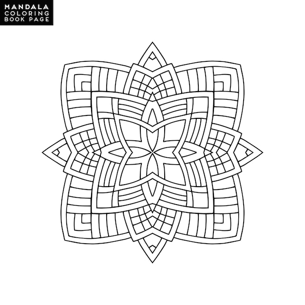 Vector mandala fondo negro