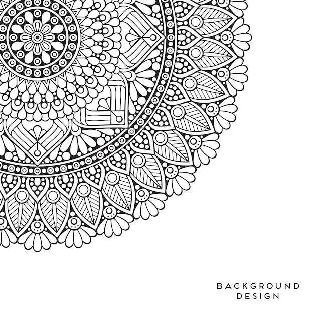 Vector mandala de fondo