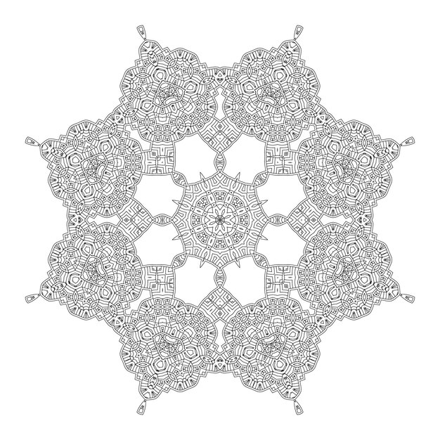 vector de mandala para un hermoso diseño