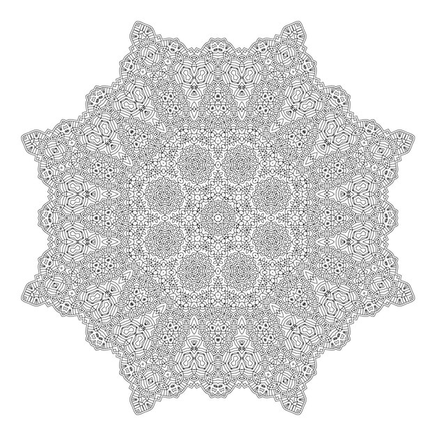 Vector de mandala para un hermoso diseño