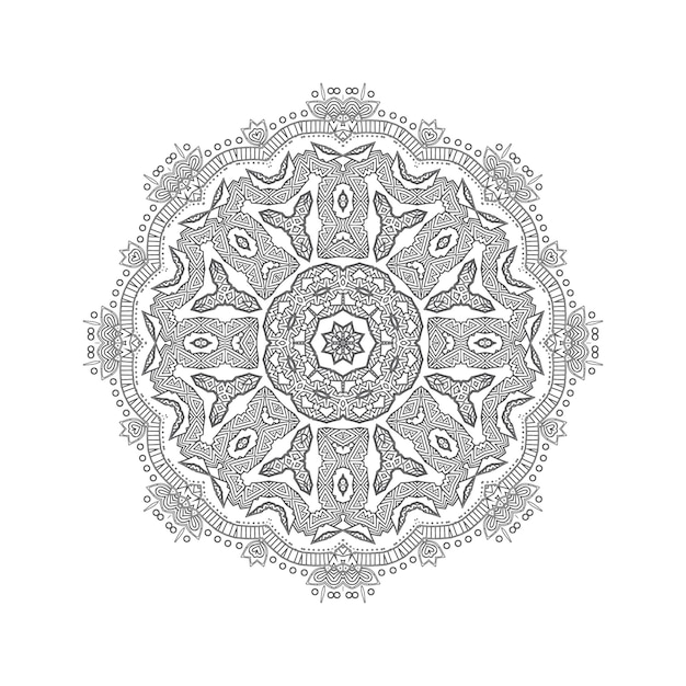 vector de mandala para un hermoso diseño